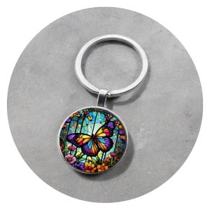 Sleutelhanger Kleurrijke Vlinder