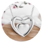 Urnketting cirkel met hartje