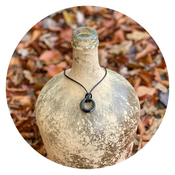 Urnketting zwart rond