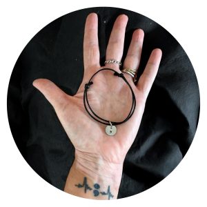 Veterarmbandje met semicolon