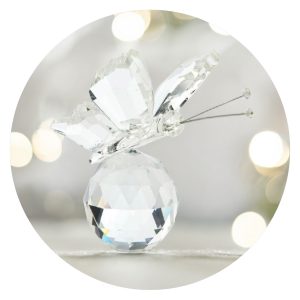 Vlindertje van glas - transparant