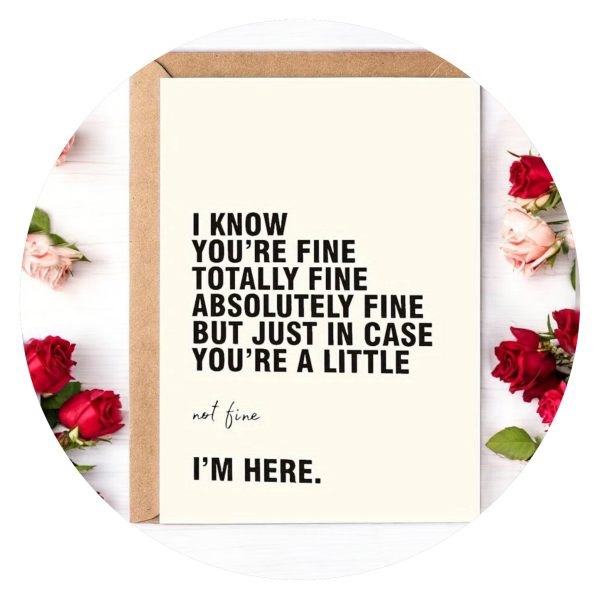 Ansichtkaart Totally Fine