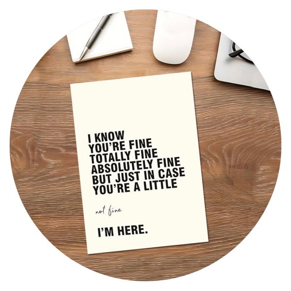 Ansichtkaart Totally Fine