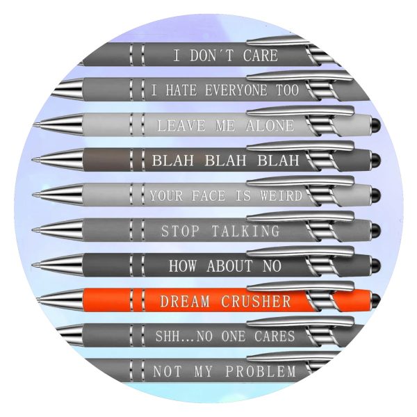 Pennen met sarcastische quote Dream crusher