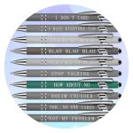 Pennen met sarcastische quote How about no