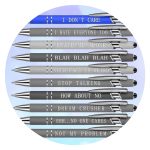 Pennen met sarcastische quote I dont care