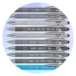 Pennen met sarcastische quote Not my problem