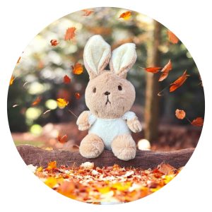 Klein knuffel konijntje - bruin