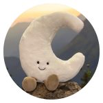 Betoverende maan met schattige voetjes