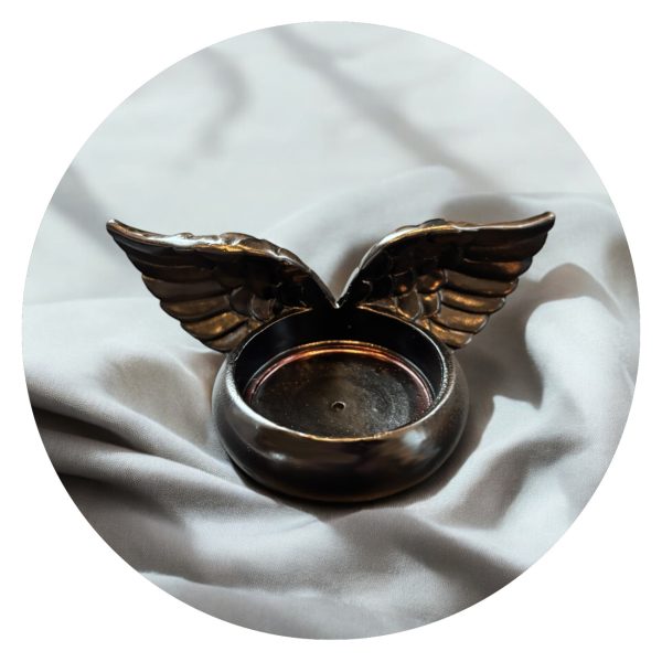 Lichtje met vleugeltjes zwart