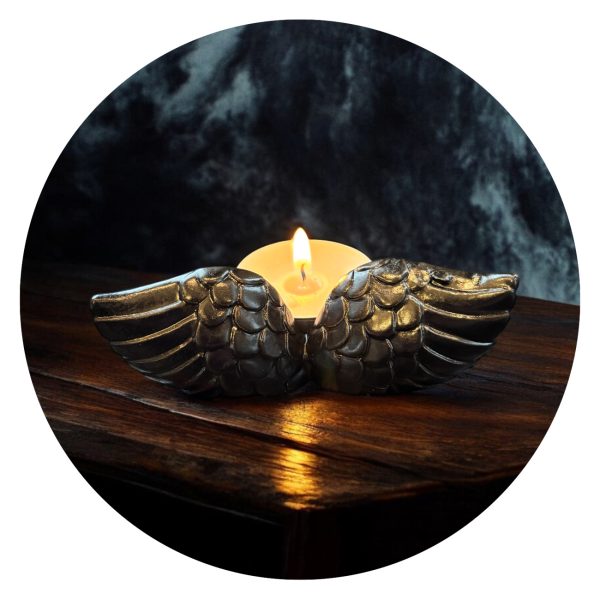 Lichtje met vleugeltjes zwart