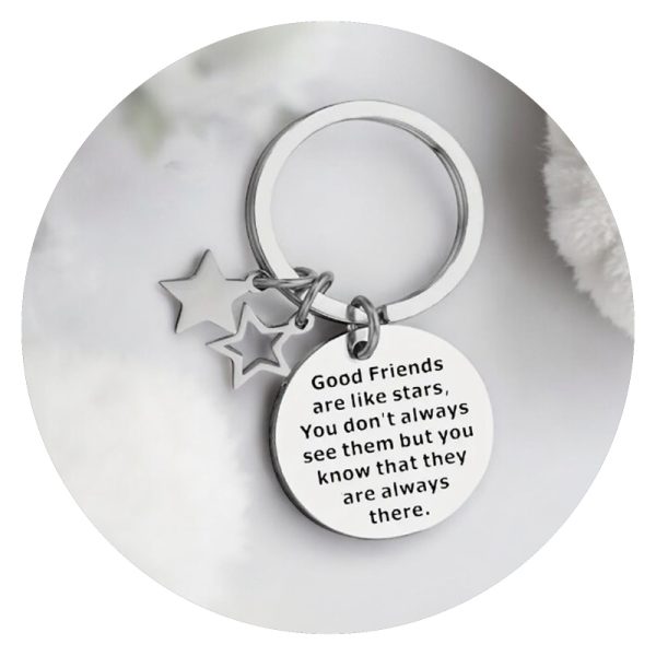 Sleutelhanger good friends are like stars