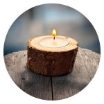 Boomstammetje met lichtje