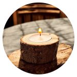 Boomstammetje met lichtje