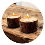 Boomstammetje met lichtje