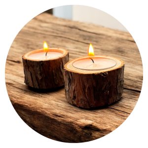 Boomstammetje met lichtje