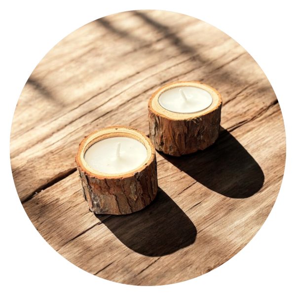 Boomstammetje met lichtje