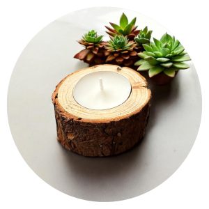 Boomstammetje met lichtje