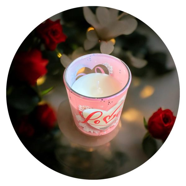 Geurkaars roze love