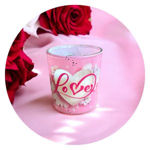 Geurkaars roze love