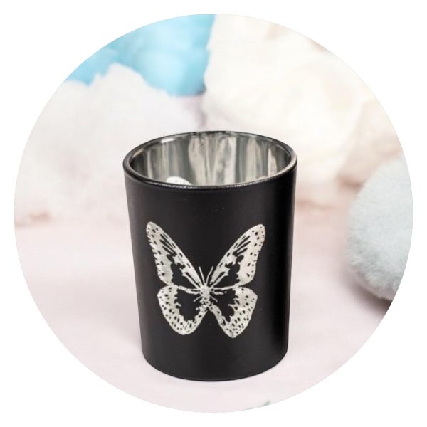 Lichtje Zwart zilveren vlinder