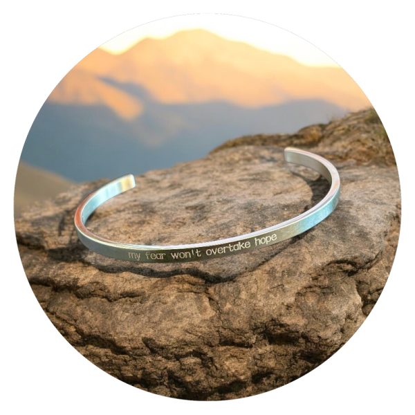Armband My fear wont overtake hope
