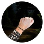 Armband vulkaankralen met gouden ster