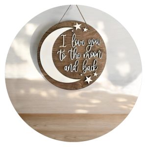 Hanger I love you to the moon and back