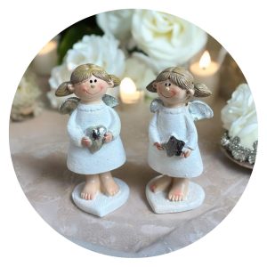 Ondeugend engeltje met hart of ster