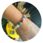 Armband Chakra Stenen met Pluis