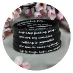 Armbanden - Rubber - met quote