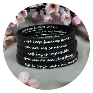 Armbanden - Rubber - met quote