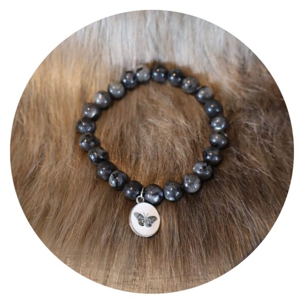 Kralenarmband met Black Labradorite