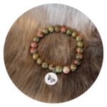 Kralenarmband met Unakite