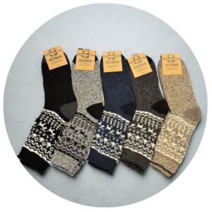 sokken van alpacawol collectie grote maten