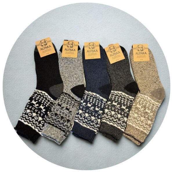 sokken van alpacawol collectie grote maten