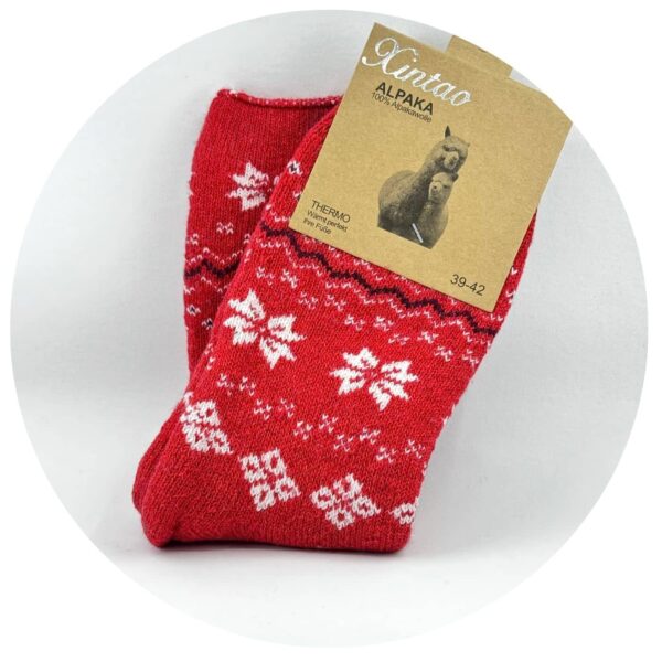 Alpacasokken rood