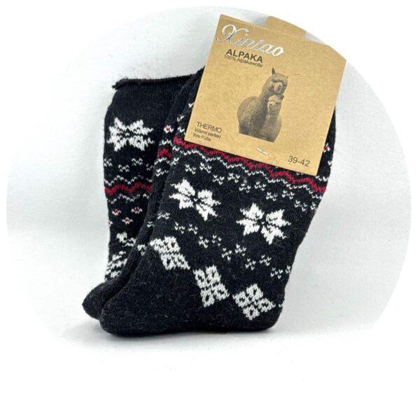 Alpacasokken zwart