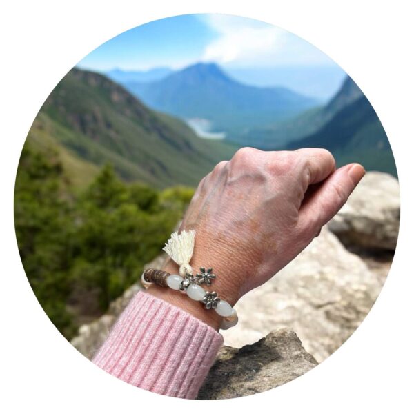 Armband Topaas en wit