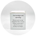 Berichtje in een sfeerlichtje gebruiksaanwijzing