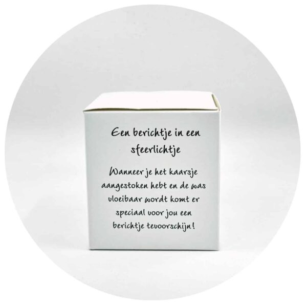 Berichtje in een sfeerlichtje gebruiksaanwijzing