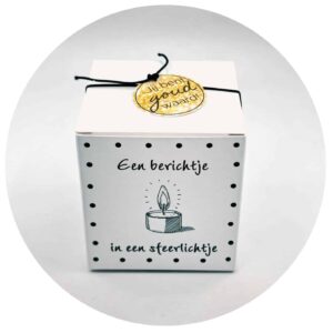 Berichtje in een sfeerlichtje