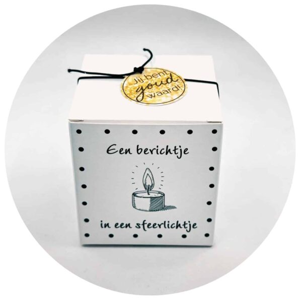 Berichtje in een sfeerlichtje