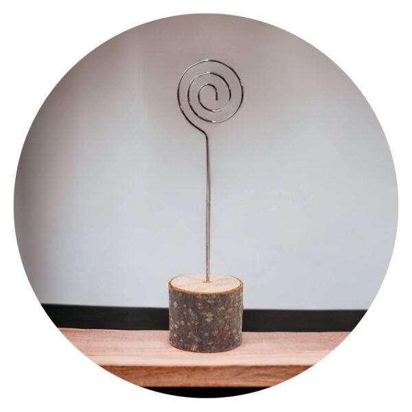 Fotohouder op boomstammetje