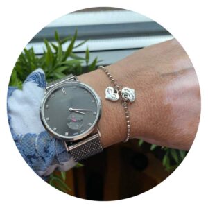 Armband | Chainball met vleugeltjes (twins)