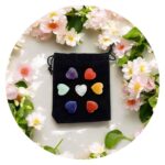 Chakrastenen in fluwelen zakje