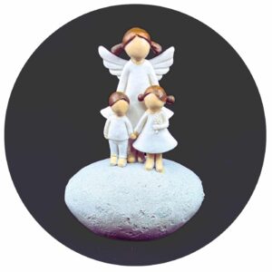 Lieve engel met 2 kinderen