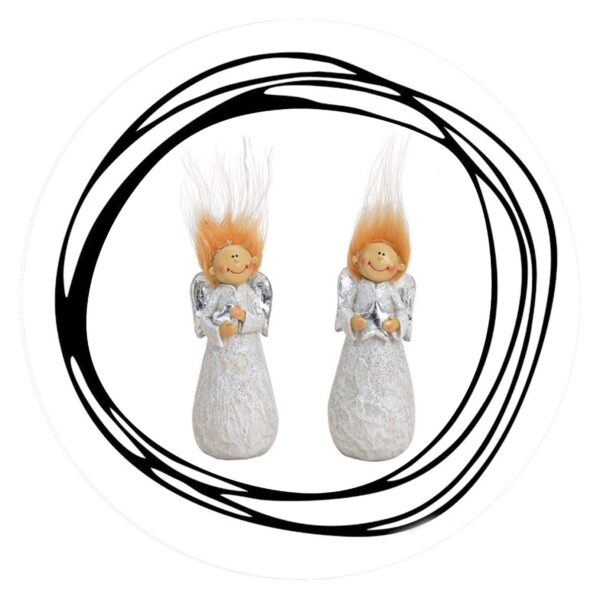 Engeltje met rode haartjes