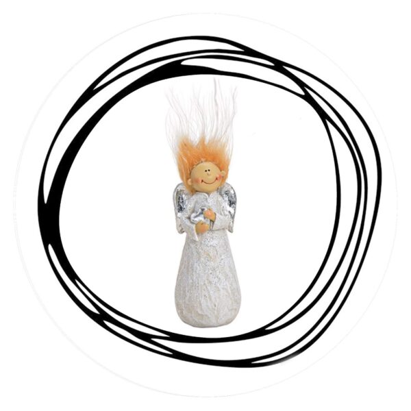 Engeltje met rode haartjes