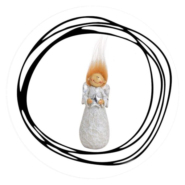 Engeltje met rode haartjes